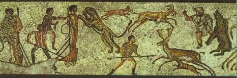 Roman mosaic of execution