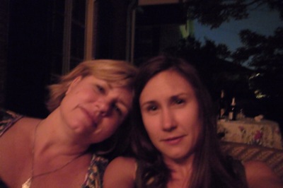 mom and I on porch