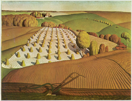Fall Plowing by Grant Wood