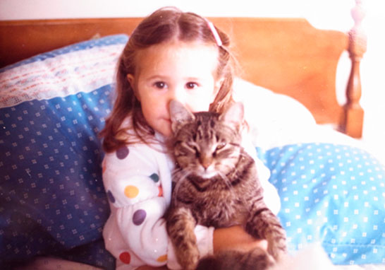 Amber Paulen with cat