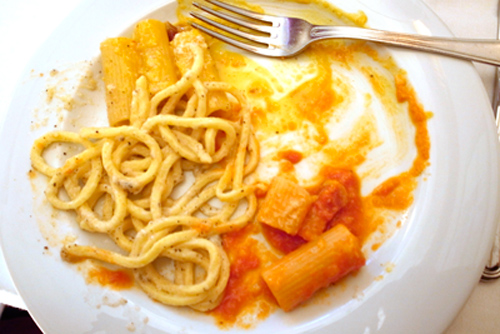 A plate of pasta